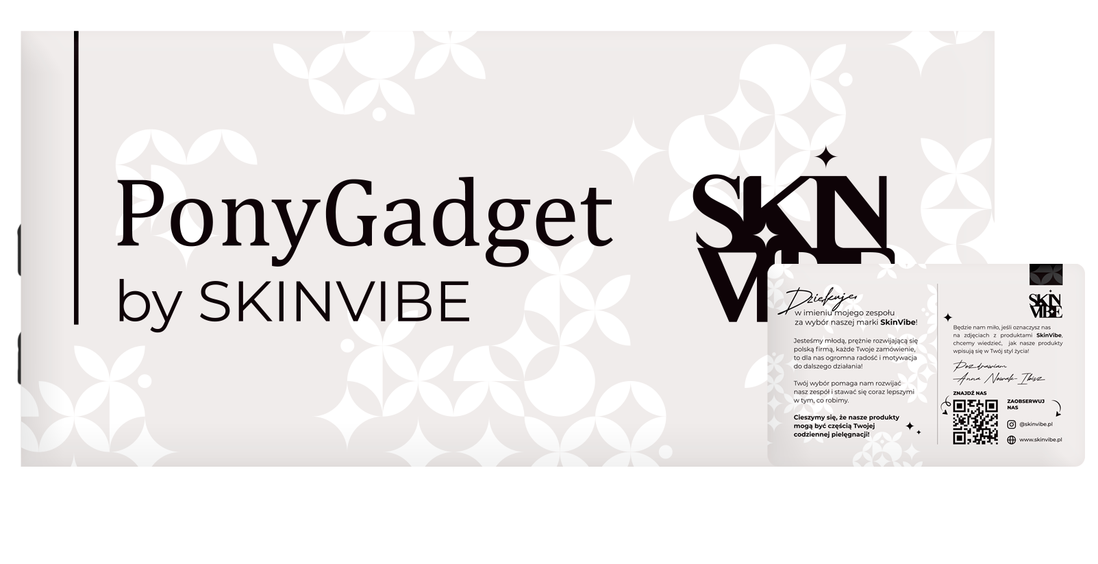 User manual + thank you card