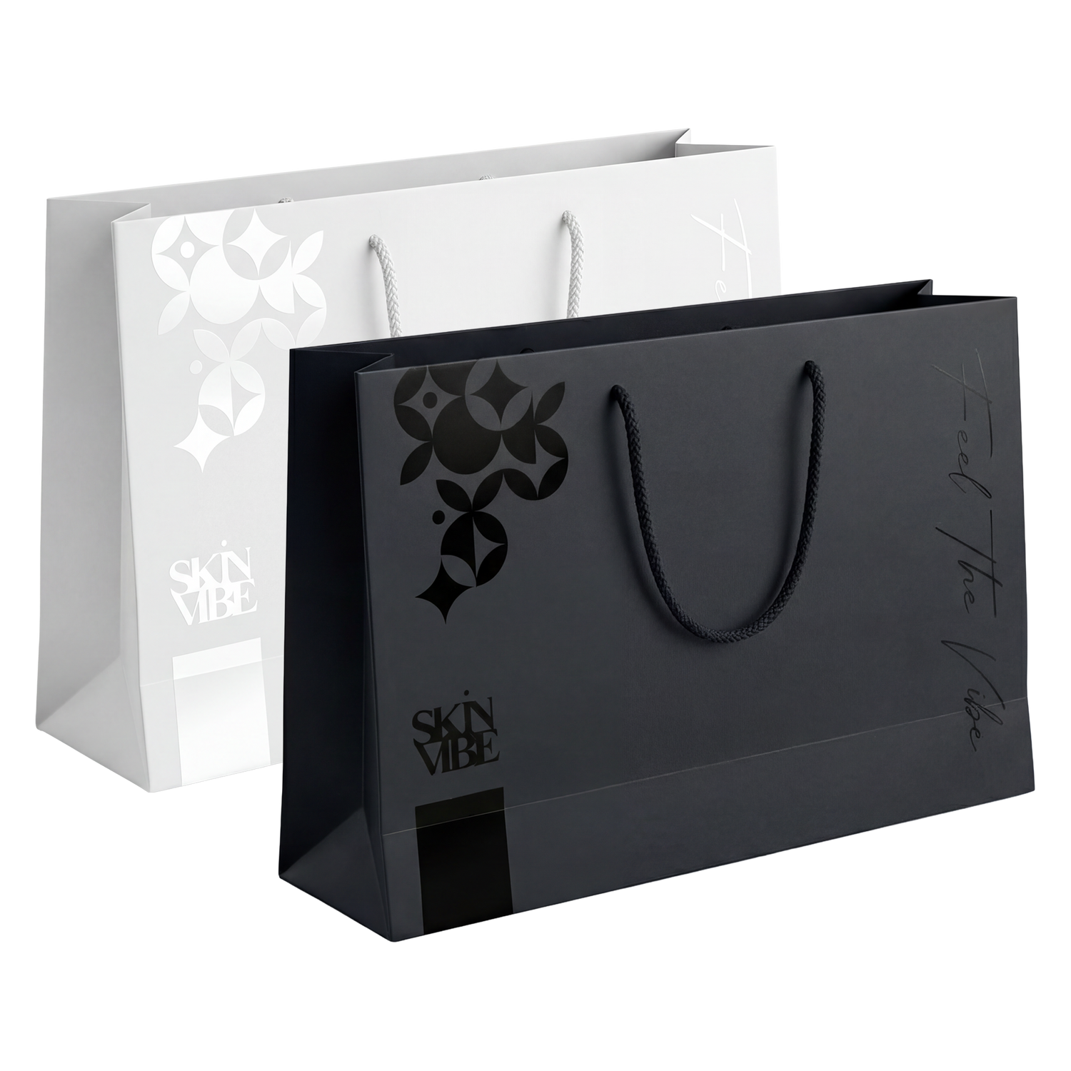 Torba prezentowa SkinVibe czarna i biała